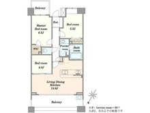 【神奈川県/川崎市宮前区犬蔵】ライオンズたまプラーザ美しの森 間取り図
