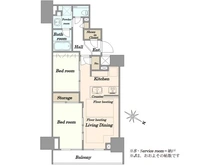 【東京都/目黒区下目黒】シティハウス目黒ザ・ツイン SOUTH棟 間取り図