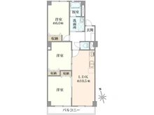 【神奈川県/横浜市瀬谷区瀬谷】瀬谷ハイツ A棟 間取り図