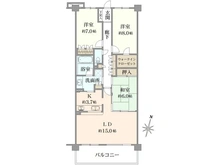【神奈川県/横浜市旭区中沢】クリオ二俣川ラ・メゾン コートA 間取り図