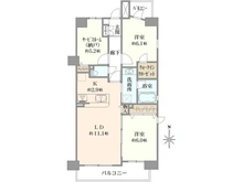 【神奈川県/川崎市高津区久本】ヴェルレージュ溝の口 間取り図