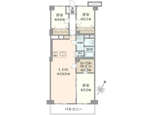 【神奈川県/横浜市港北区大倉山】大倉山ハイム　1号棟 間取り図