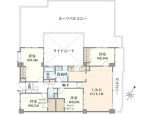 【神奈川県/横浜市港北区仲手原】ホーユウエクセラート妙蓮寺 間取り図