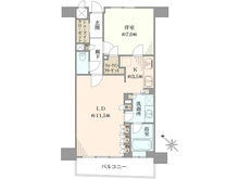 【神奈川県/横浜市中区扇町】フェリズ横浜公園 間取り図