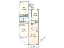 【東京都/大田区仲池上】朝日クレス・パリオ仲池上 間取り図