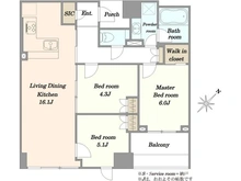 【東京都/新宿区大久保】スカイフォレストレジデンス 間取り図