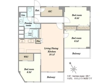 【東京都/目黒区中目黒】まんしょん中目黒 間取り図