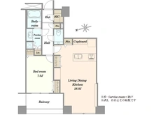 【東京都/港区港南】TOKYO　SEA　SOUTH　ブランファーレ 間取り図