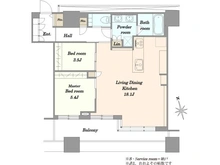 【東京都/港区芝】クレストプライムタワー芝 間取り図