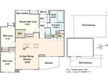 【東京都/品川区西大井】アデニウム大森山王 間取り図