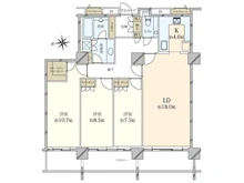 【東京都/港区港南】コスモポリス品川 間取り図