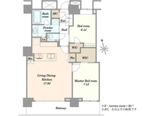 【東京都/港区港南】ベイクレストタワー 間取り図