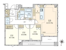 【東京都/港区高輪】ブリリア高輪レフィール 間取り図
