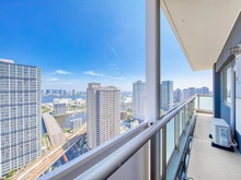 【東京都/港区港南】フェイバリッチタワー品川 眺望：バルコニー南東側から