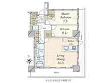【東京都/港区港南】フェイバリッチタワー品川 間取り図