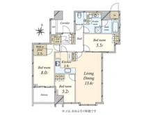 【東京都/品川区大崎】大崎ウエストシティタワーズW棟 間取り図