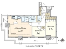 【東京都/港区港南】ベイクレストタワー 間取り図