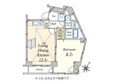 【東京都/新宿区若松町】ドルチェ東新宿 間取り図