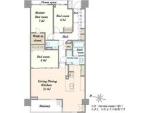 【東京都/文京区小石川】パークホームズ小石川 間取り図