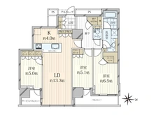【東京都/港区港南】ワールドシティタワーズ　アクアタワー 間取り図