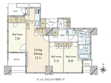 【東京都/港区港南】ワールドシティタワーズアクアタワー 間取り図