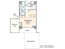 【東京都/目黒区下目黒】ジェイパーク目黒IV 間取り図