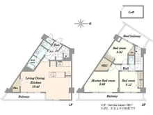 【東京都/新宿区新宿】エバーグリーンパレス新宿 間取り図