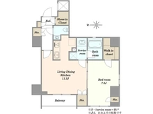 【東京都/千代田区神田佐久間町】シティインデックス千代田秋葉原 間取り図
