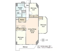 【東京都/江東区三好】藤和門前仲町コープ 間取り図