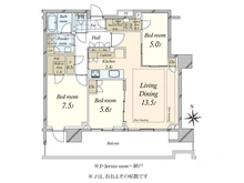 【東京都/中央区晴海】HARUMI FLAG PARK VILLAGE T棟 間取り図