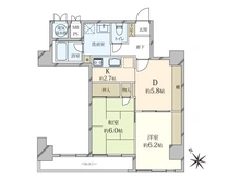 【東京都/品川区西五反田】五反田グリーンハイツ 間取り図
