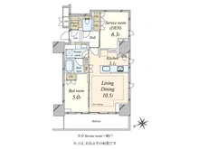 【東京都/新宿区四谷三栄町】ジオ四谷三栄町 間取り図
