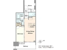 【東京都/台東区東上野】グローベルザ・スイート上野 間取り図