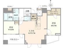 【大阪府/大阪市中央区高麗橋】プラウドタワー北浜 間取り図