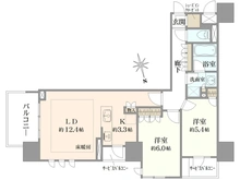 【大阪府/大阪市天王寺区東高津町】プレミストタワー大阪上本町 間取り図