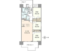 【大阪府/大阪市中央区高津】グランドパレス 夕陽丘 間取り図