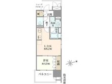 【大阪府/大阪市浪速区幸町】イニシアブランなんば 間取り図