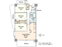 【東京都/墨田区立花】ダイアパレスアビエント亀戸 間取り図