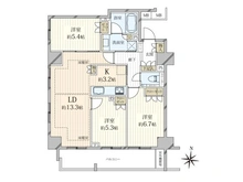 【東京都/江東区大島】プラウド大島セントラル 間取り図