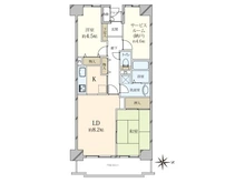 【東京都/江東区大島】東大島ファミールハイツ 1号棟 間取り図