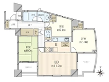 【東京都/江東区亀戸】マークス亀戸 間取り図
