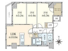 【東京都/墨田区緑】ミルーナヒルズ錦糸町 間取り図
