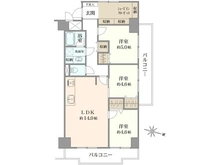 【東京都/江東区北砂】ゾンネンハイム北砂 間取り図