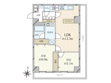 【東京都/江東区大島】ヴェラハイツ大島 間取り図