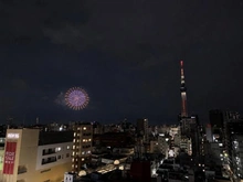 【東京都/台東区浅草】THE ASAKUSA RESIDENCE 眺望：隅田川花火大会