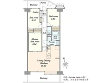 【東京都/江東区南砂】南砂住宅2号棟 間取り図