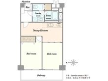 【東京都/墨田区錦糸】サンハイツ錦糸公園 間取り図