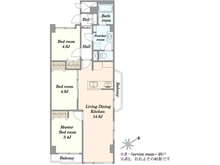 【東京都/江戸川区平井】ジュネシオン平井 間取り図