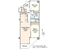 【東京都/足立区谷中】グリーンパーク第8綾瀬 間取り図