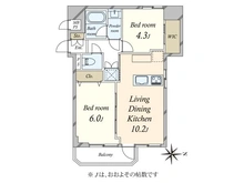 【東京都/江東区亀戸】トーア亀戸マンション 間取り図